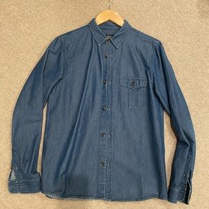 APC Denim causal button up shirt